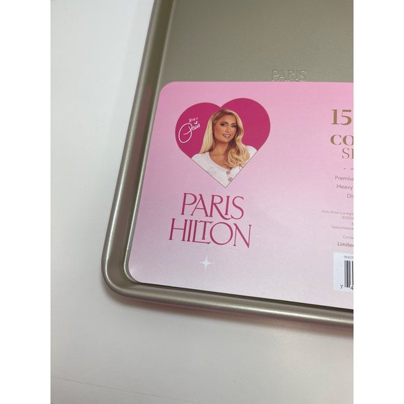 Paris Hilton 15 X 10 Inch Cookie Sheet Nonstick Carbon Steel Dishwasher Safe New - Picture 3 of 6